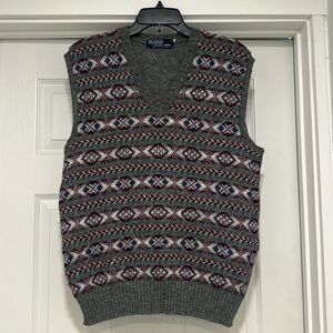 Vintage Men’s Polo RALPH LAUREN early 80’s v-neck sweater vest. Size Large.